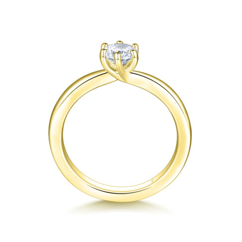 Lovelia – Förlovningsring i 18k Gulguld med diamant - Bild 2