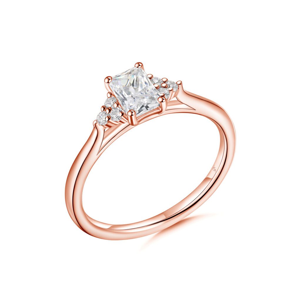 Lyana – Förlovningsring i 18k Roséguld med diamant