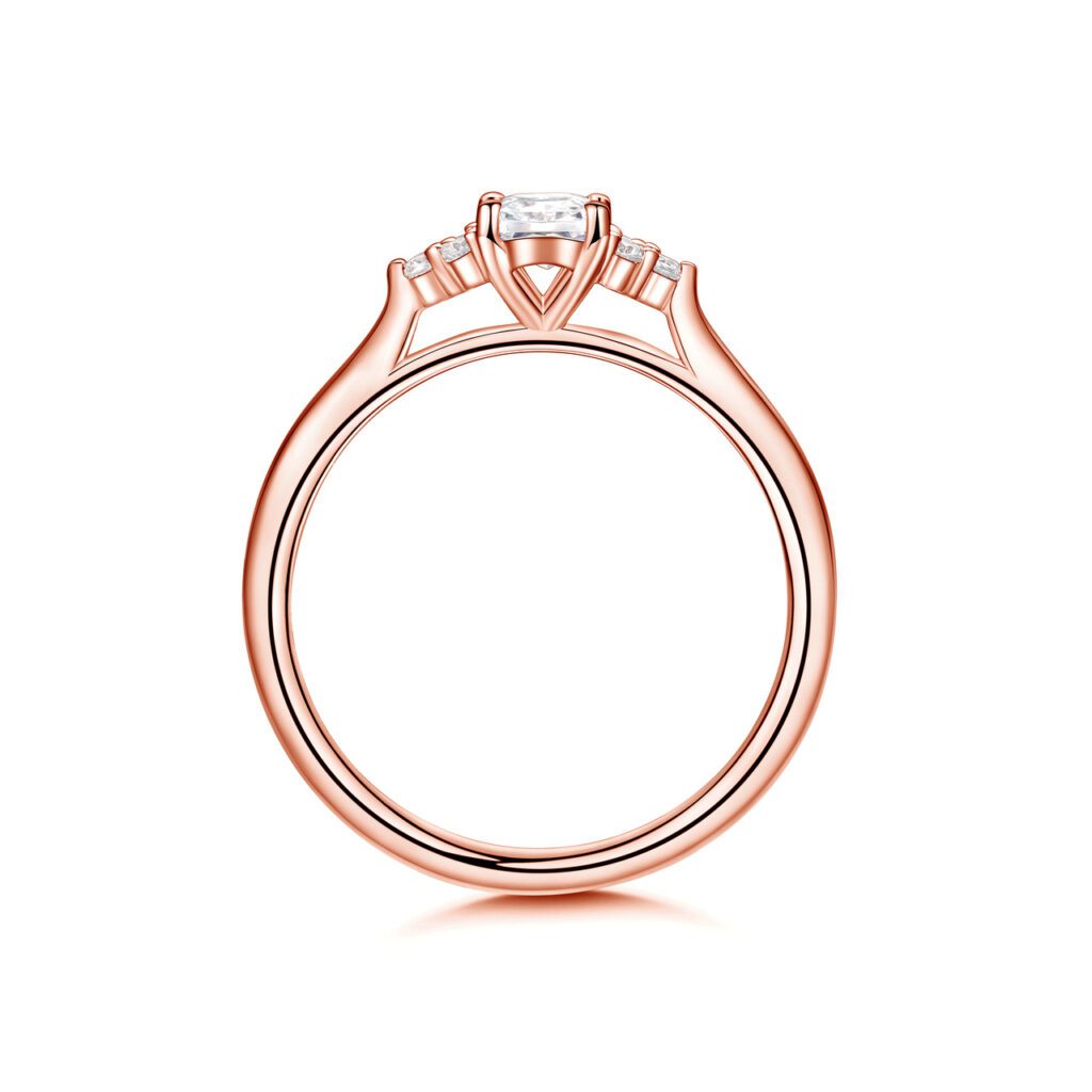 Lyana – Förlovningsring i 18k Roséguld med diamant