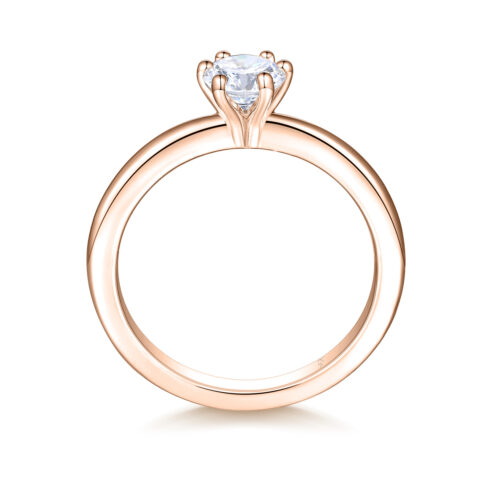 Melanie – Förlovningsring i 18k Roséguld med diamant - Bild 2