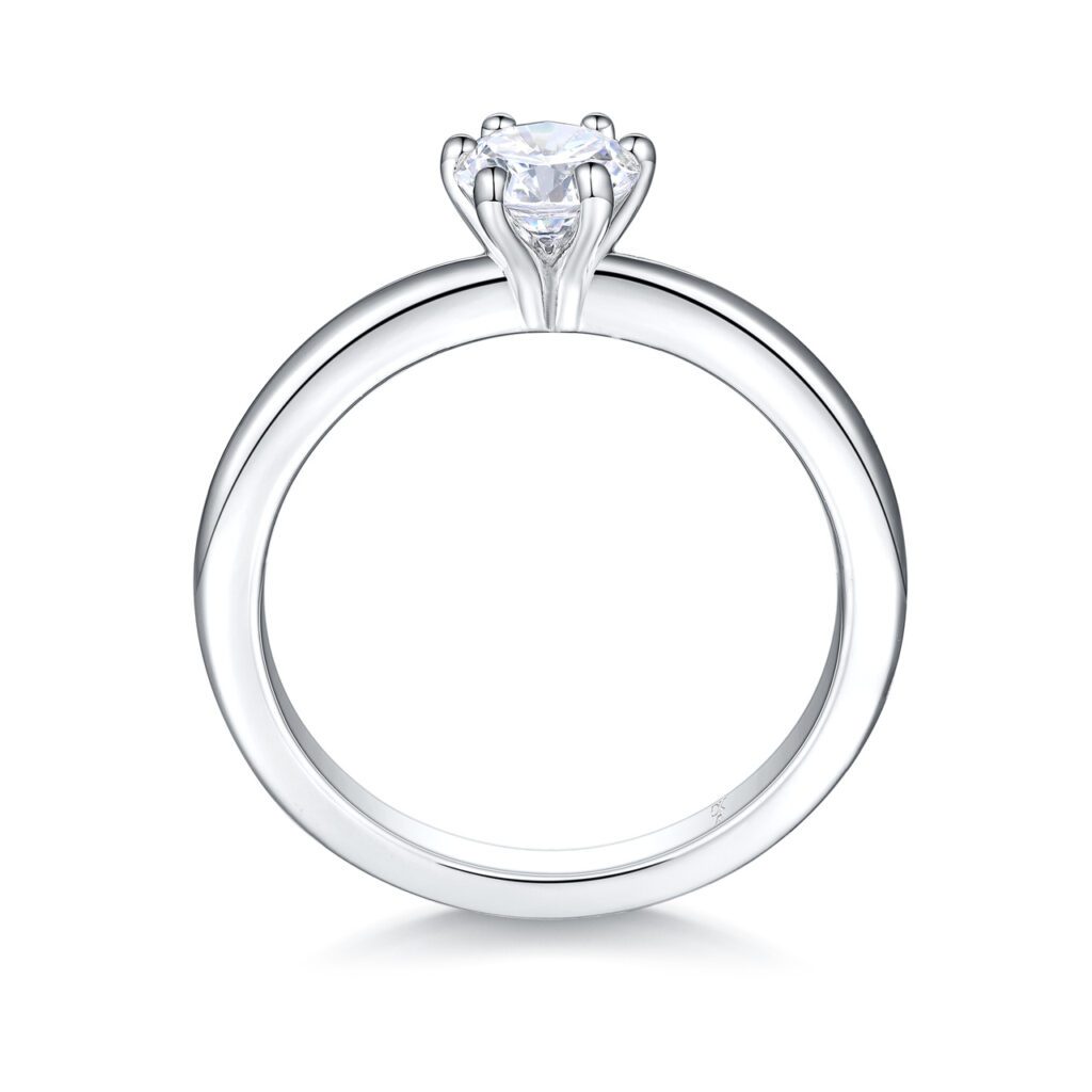 Melanie – Förlovningsring i 950 Platina med diamant