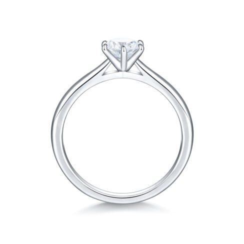 Nalia – Förlovningsring i 18k Vitguld med diamant - Bild 2