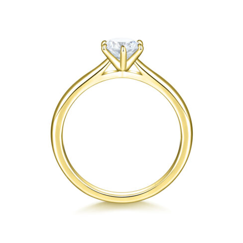 Nalia – Förlovningsring i 18k Gulguld med diamant - Bild 2