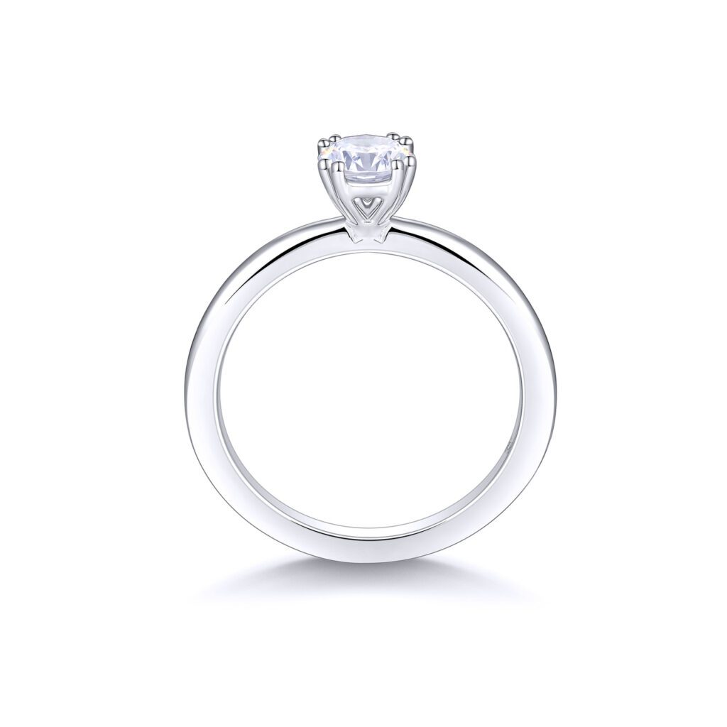 Neline – Förlovningsring i 950 Platina med diamant