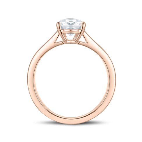 Nelly – Förlovningsring i 18k Roséguld med diamant - Bild 2