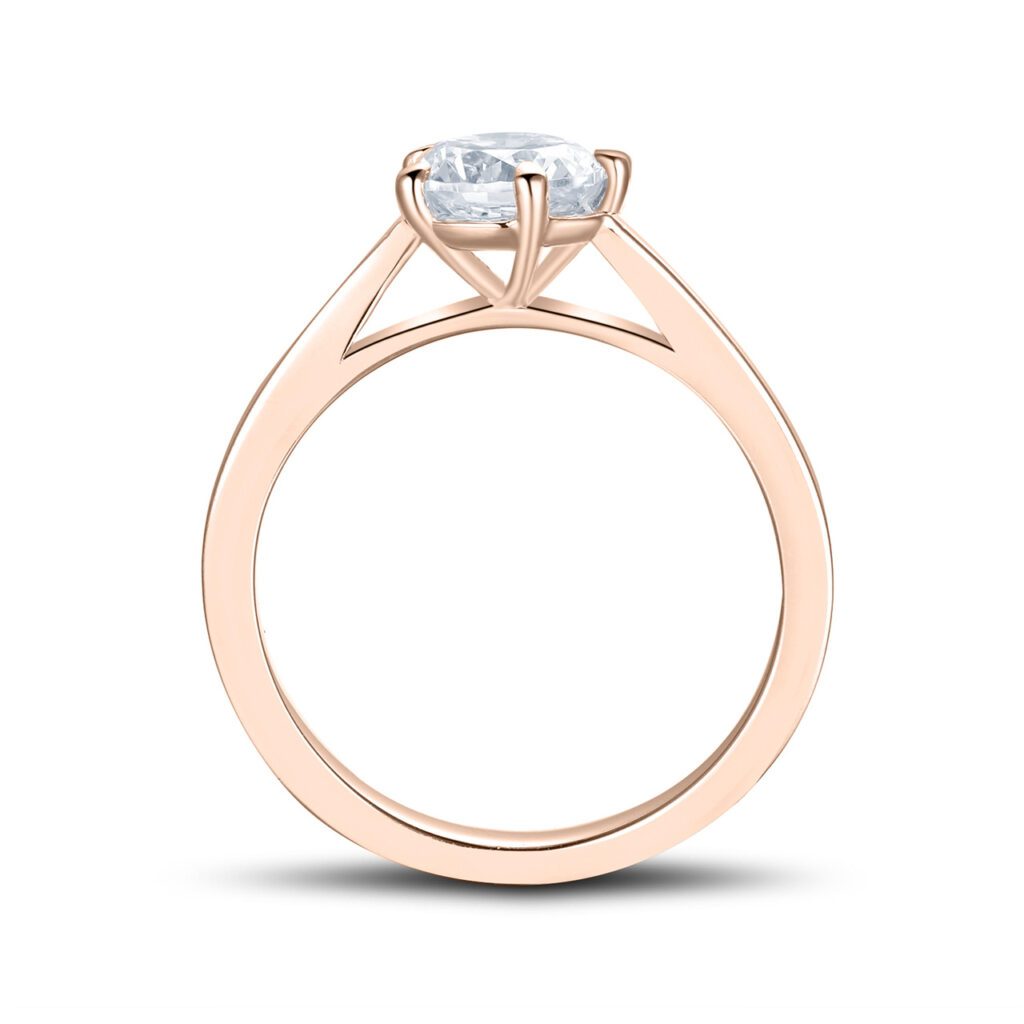 Omnia – Förlovningsring i 18k Roséguld med diamant