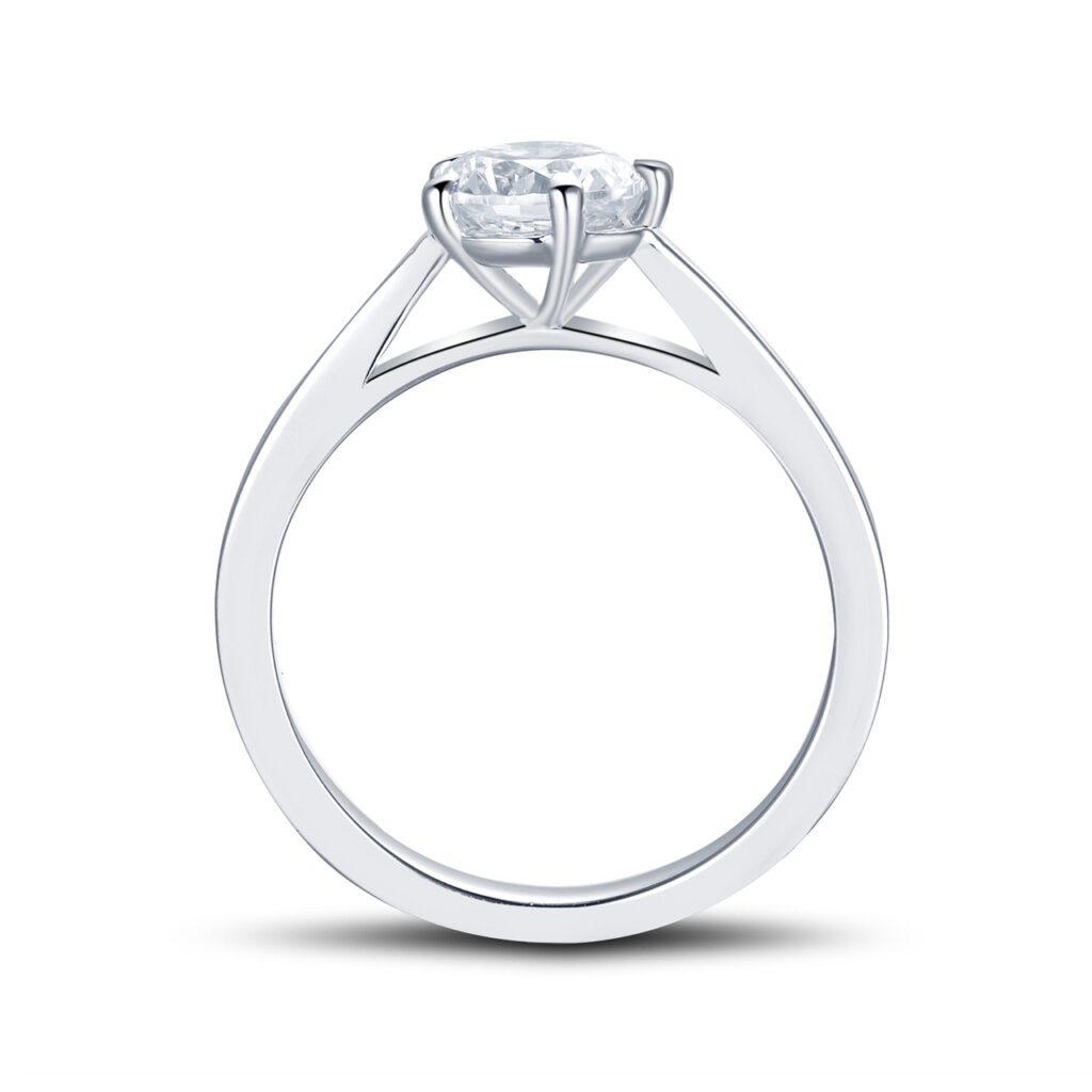 Omnia – Förlovningsring i 18k Vitguld med diamant