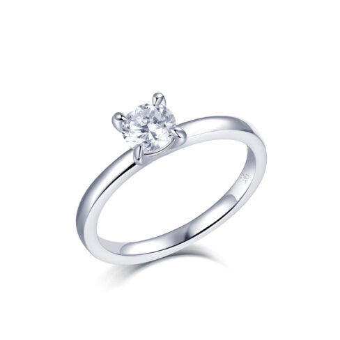 Silina – Förlovningsring i 18k Vitguld med diamant