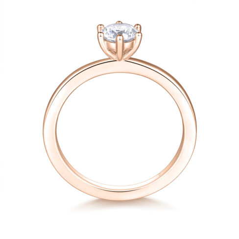 Sophia – Förlovningsring i 18k Roséguld med diamant - Bild 2