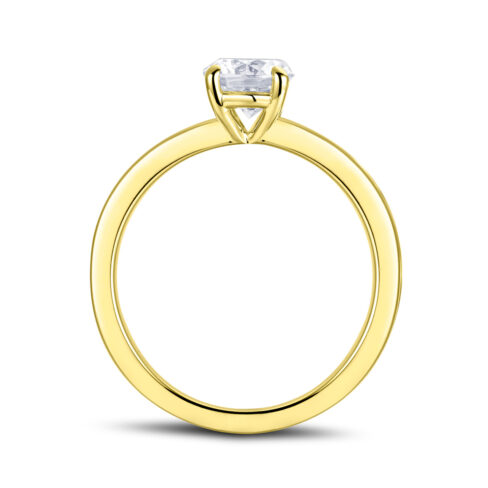 Vianne – Förlovningsring i 18k Gulguld med diamant - Bild 2