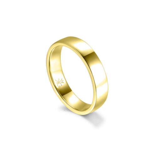 Lucas – Slät ring i 18k Gulguld