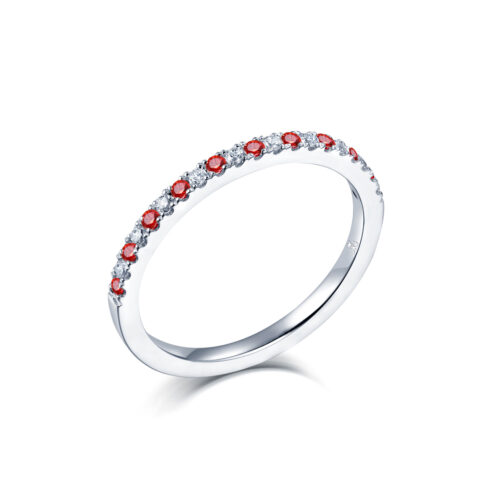 Alicia Rubin/Diamant – Ringar med ädelstenar i 18k Vitguld