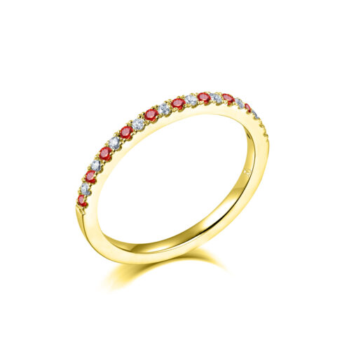 Alicia Rubin/Diamant – Ringar med ädelstenar i 18k Gulguld
