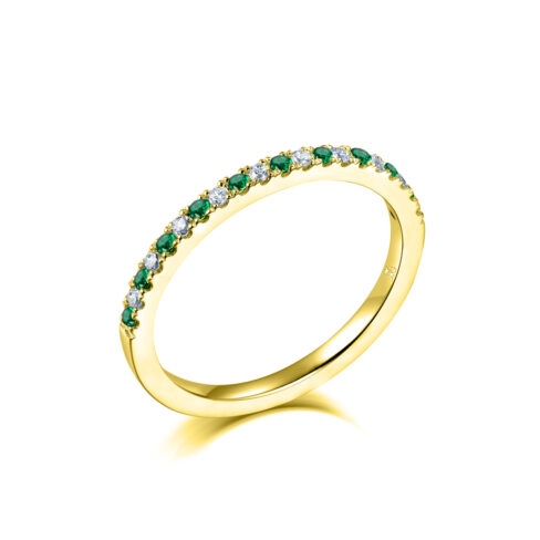 Alicia Smaragd/Diamant – Ringar med ädelstenar i 18k Gulguld