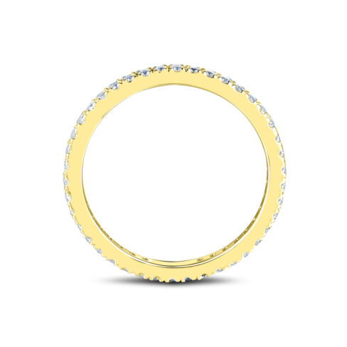 Alicia – Elegant alliansring i 18k Gulguld med diamanter - Bild 2