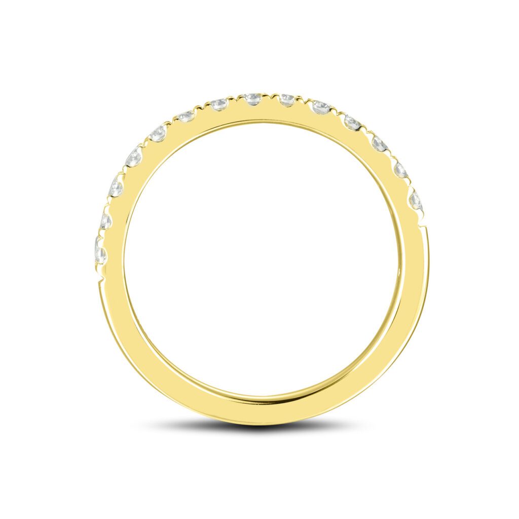 Alicia Classic 0.42 carat – Elegant Halvallians i 18k Gulguld med diamanter
