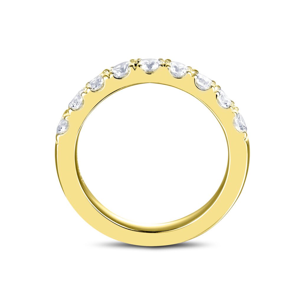 Alicia Icon 0.90 carat – Elegant Halvallians i 18k Gulguld med diamanter