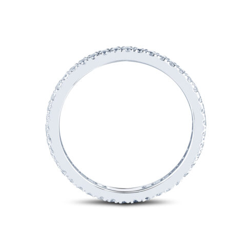 Alicia – Elegant alliansring i 950 Platina med diamanter - Bild 2