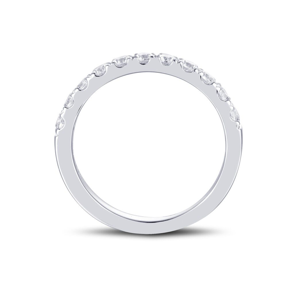 Alicia Icon 0.90 carat – Elegant Halvallians i 950 Platina med diamanter