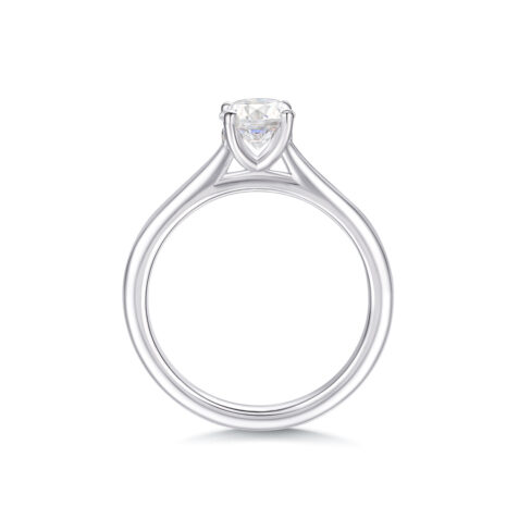 Amina – Förlovningsring i 18k Vitguld med diamant - Bild 2