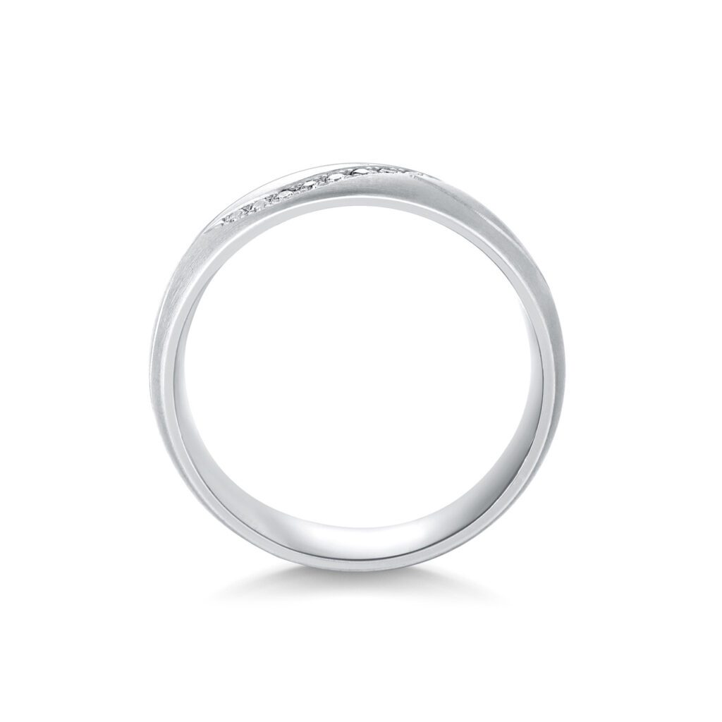 Anika – Slät ring i 14k Vitguld