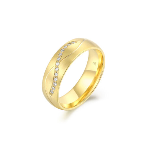Anika – Slät ring i 18k Gulguld
