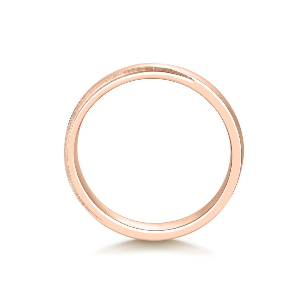 Azaria – Slät ring i 14k Roséguld