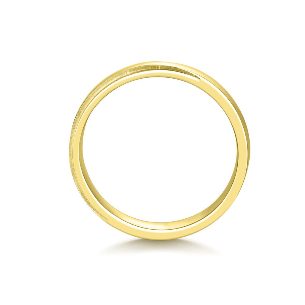 Azaria – Slät ring i 18k Gulguld