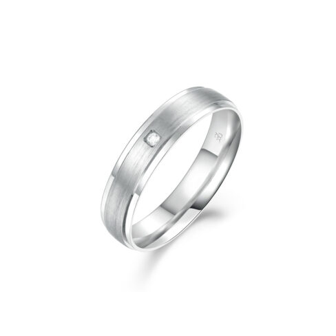 Barbara – Slät ring i 950 Platina