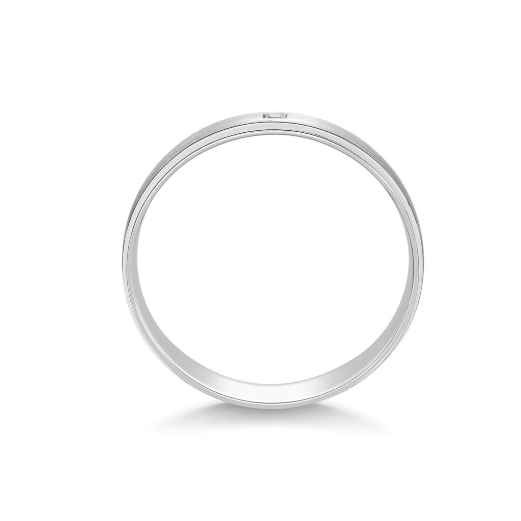 Barbara – Slät ring i 9k Vitguld