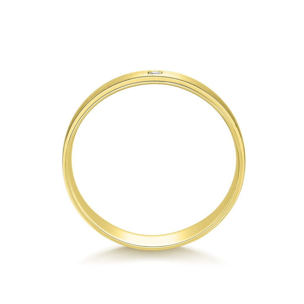 Barbara – Slät ring i 14k Gulguld