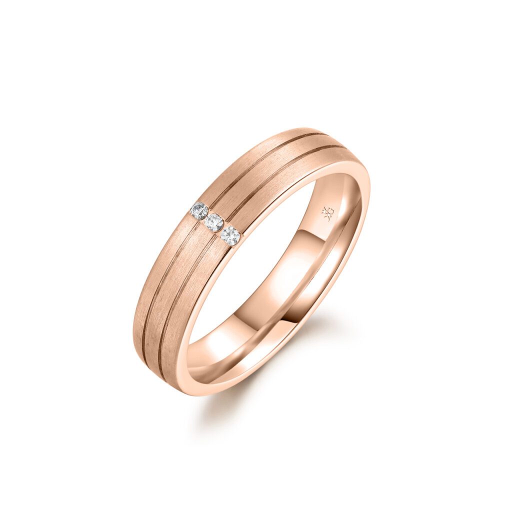 Billie – Slät ring i 14k Roséguld