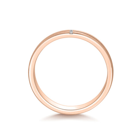 Billie – Slät ring i 14k Roséguld - Bild 2