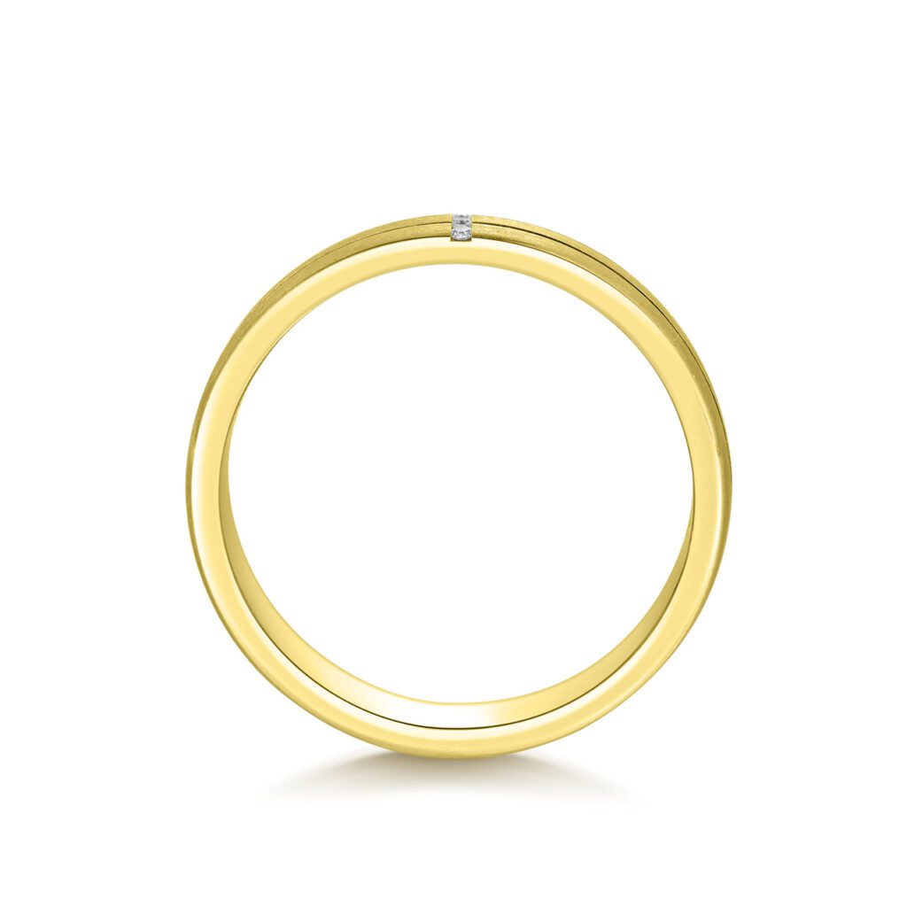 Billie – Slät ring i 14k Gulguld