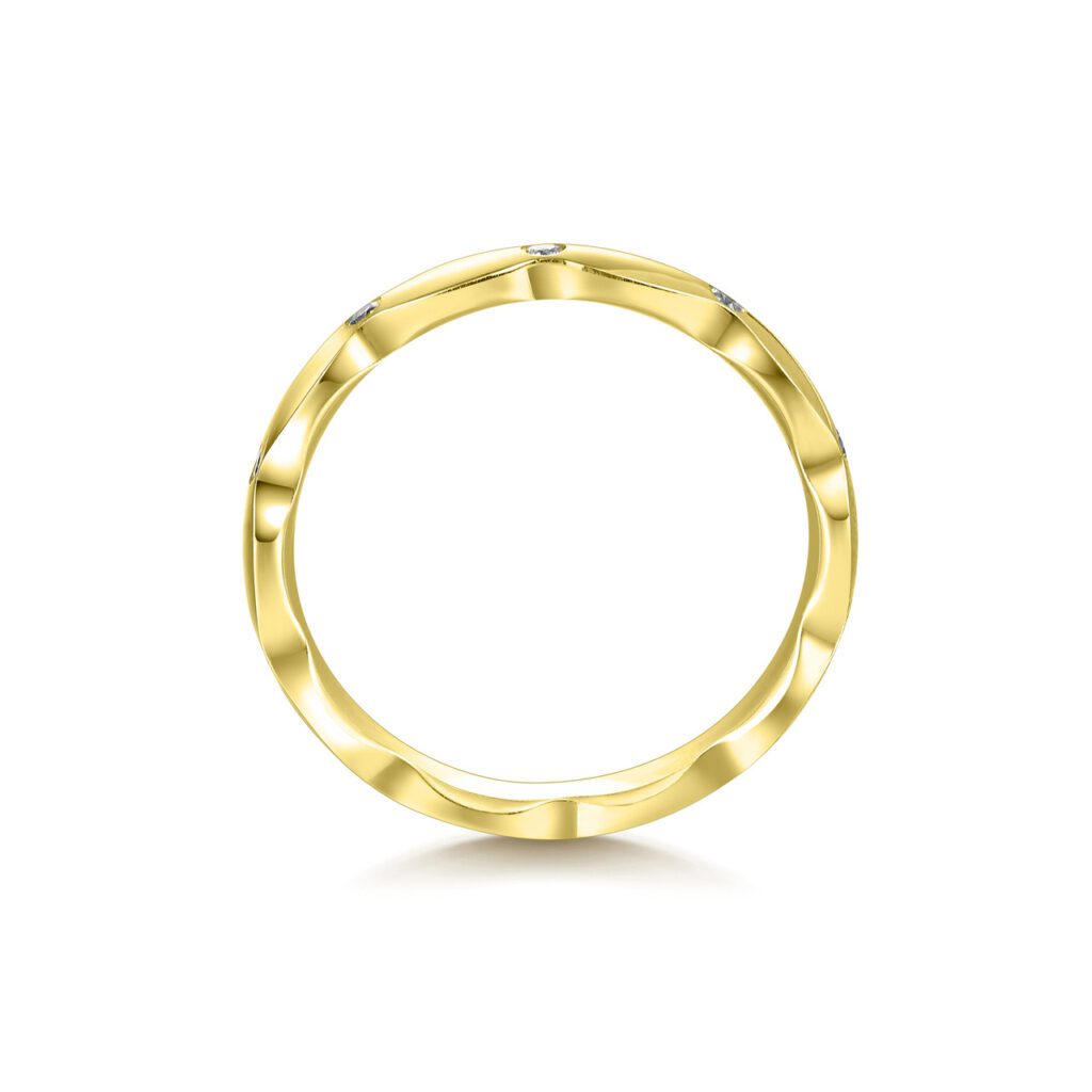 Birdie – Slät ring i 14k Gulguld