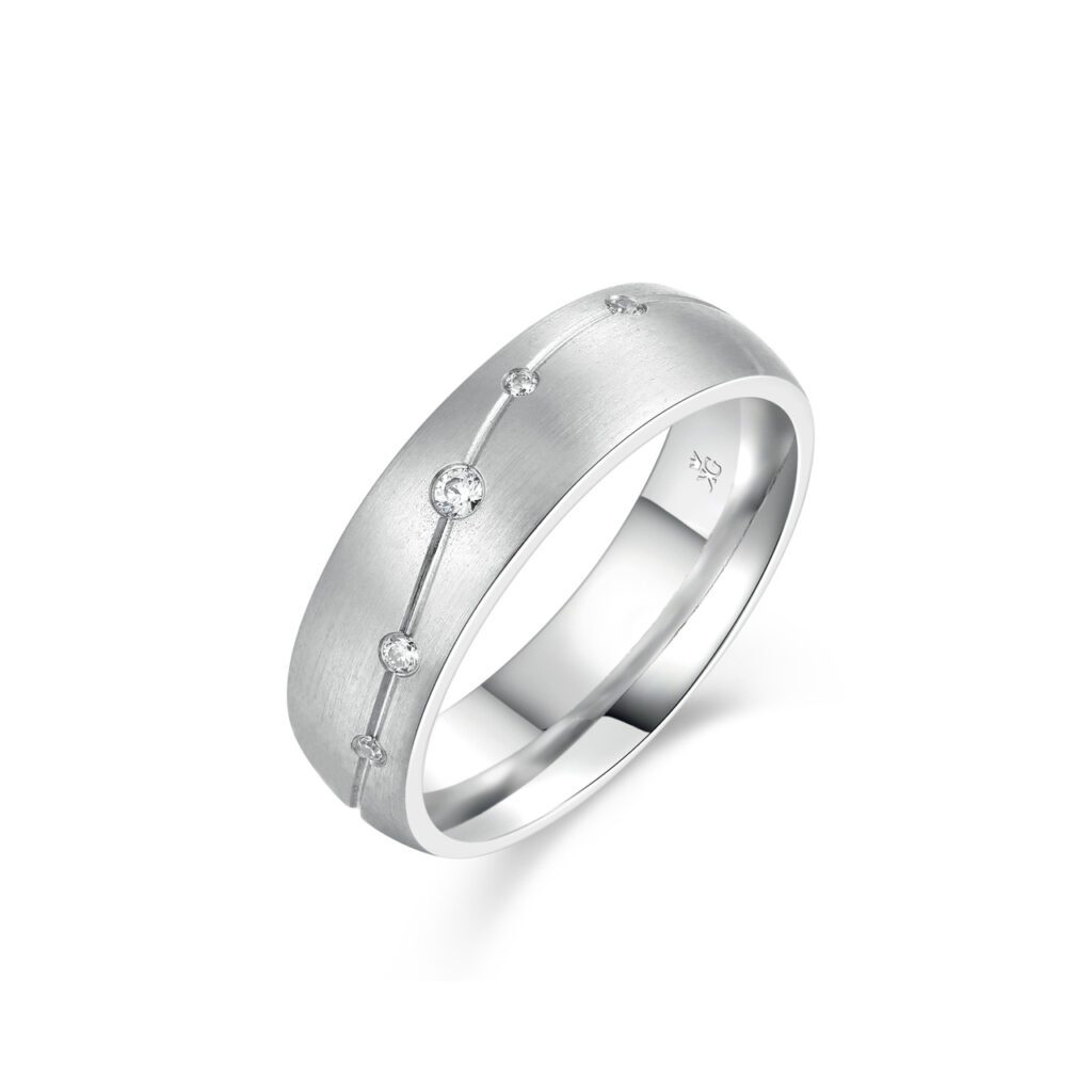 Brooke – Slät ring i 18k Vitguld