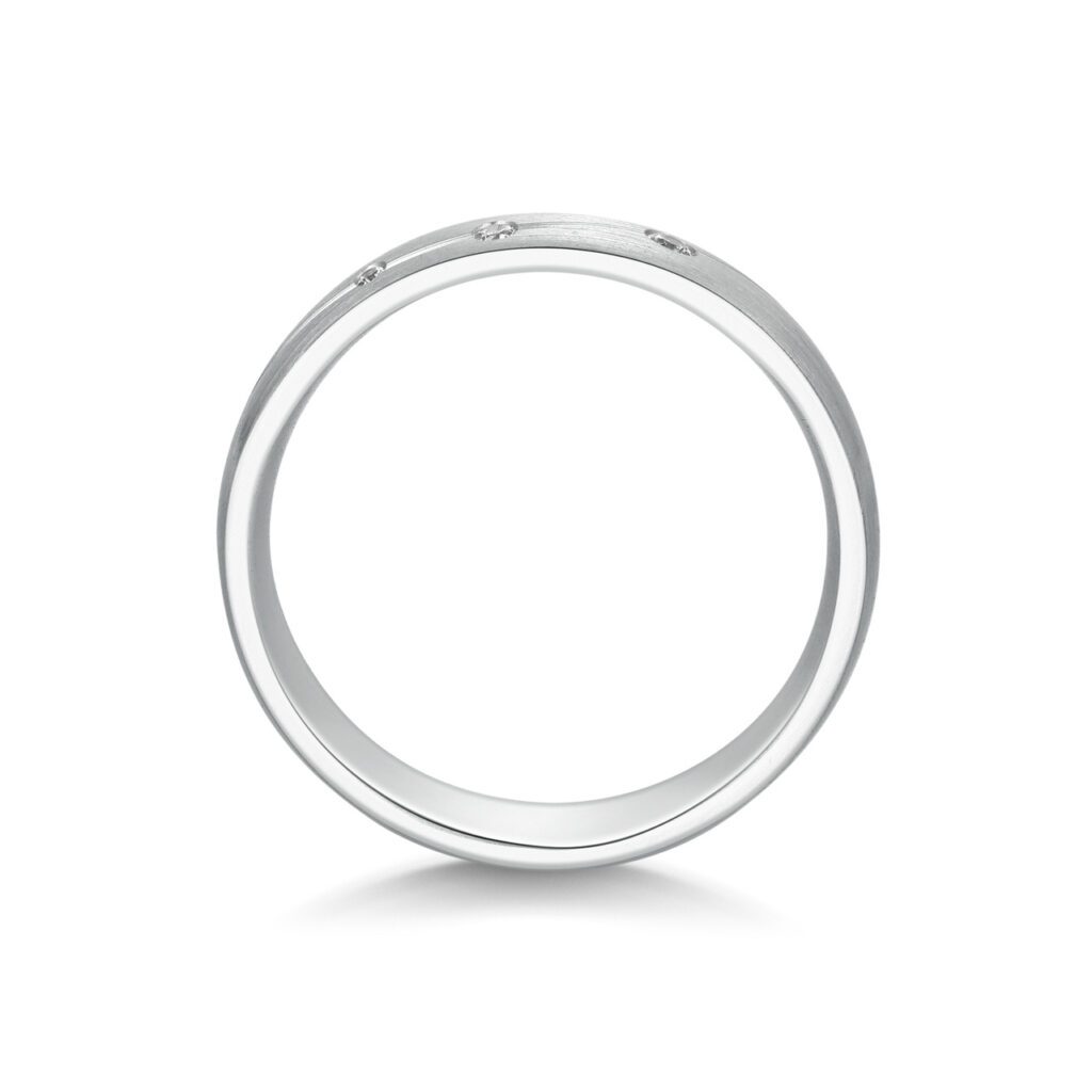 Brooke – Slät ring i 18k Vitguld