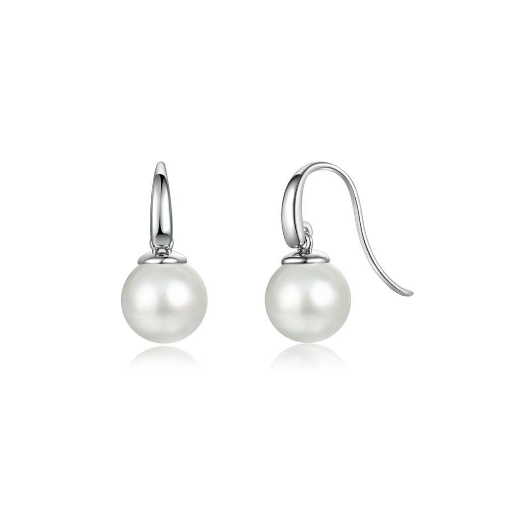 Cadence –  Klassiska pärlörhängen i 950 Platina med rörlig pär