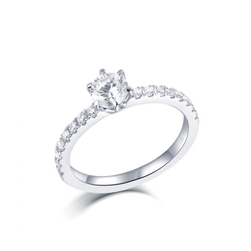 Catalina – Sidostensring med diamanter i 950 Platina