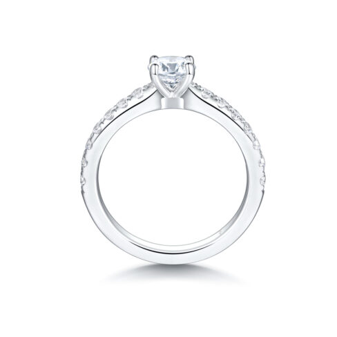 Cindy – Sidostensring med diamanter i 18k Vitguld - Bild 2