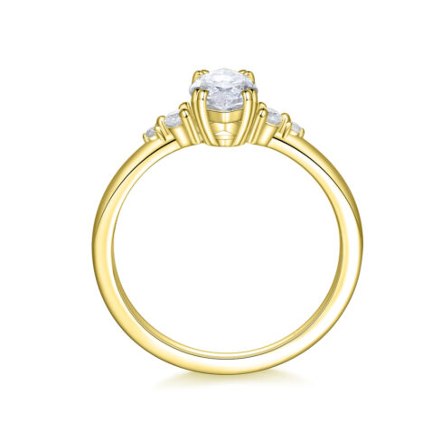 Denise – Flerstensring med diamanter i 18k Gulguld - Bild 2