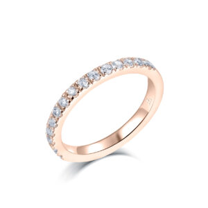 Eden – Elegant alliansring i 18k Roséguld med diamanter