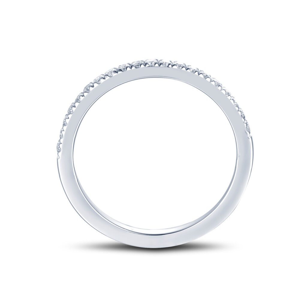 Eden 0.20 carat – Elegant Halvallians i 18k Vitguld med diamanter