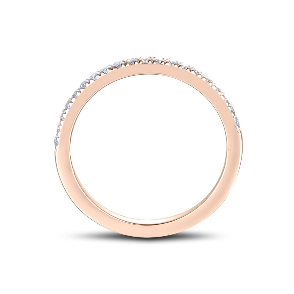 Eden 0.20 carat – Elegant Halvallians i 18k Roséguld med diamanter