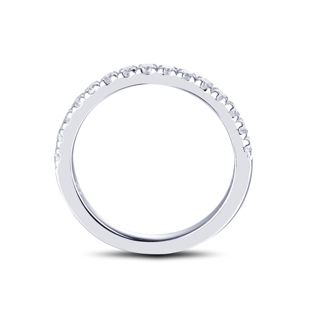 Eden 0.38 carat – Elegant Halvallians i 18k Vitguld med diamanter
