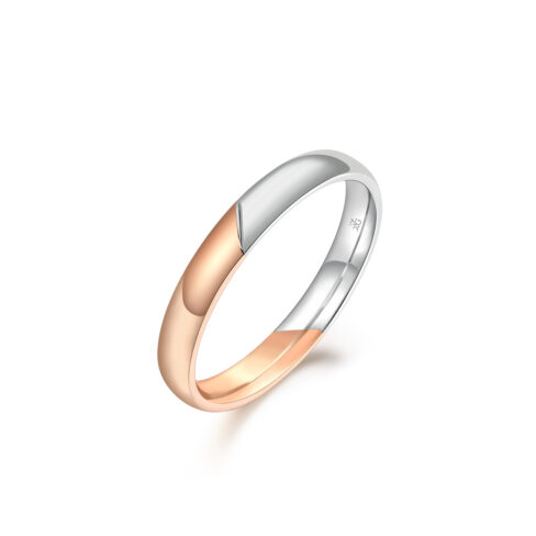 Eugene – Flerfärgade ringar i 18k Roséguld