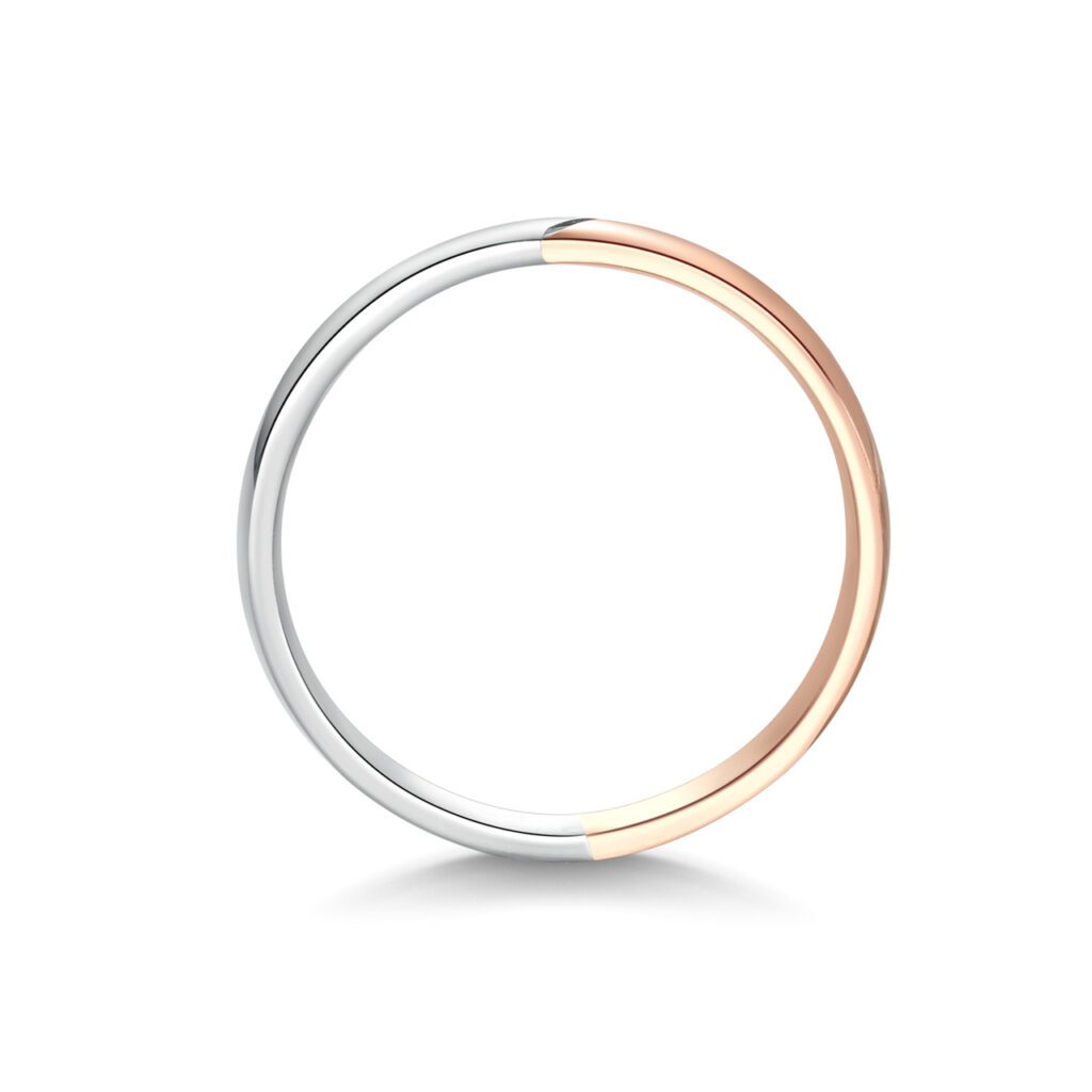 Eugene – Flerfärgade ringar i 14k Roséguld