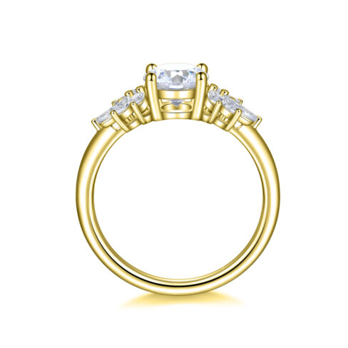 Evita – Flerstensring med diamanter i 18k Gulguld - Bild 2