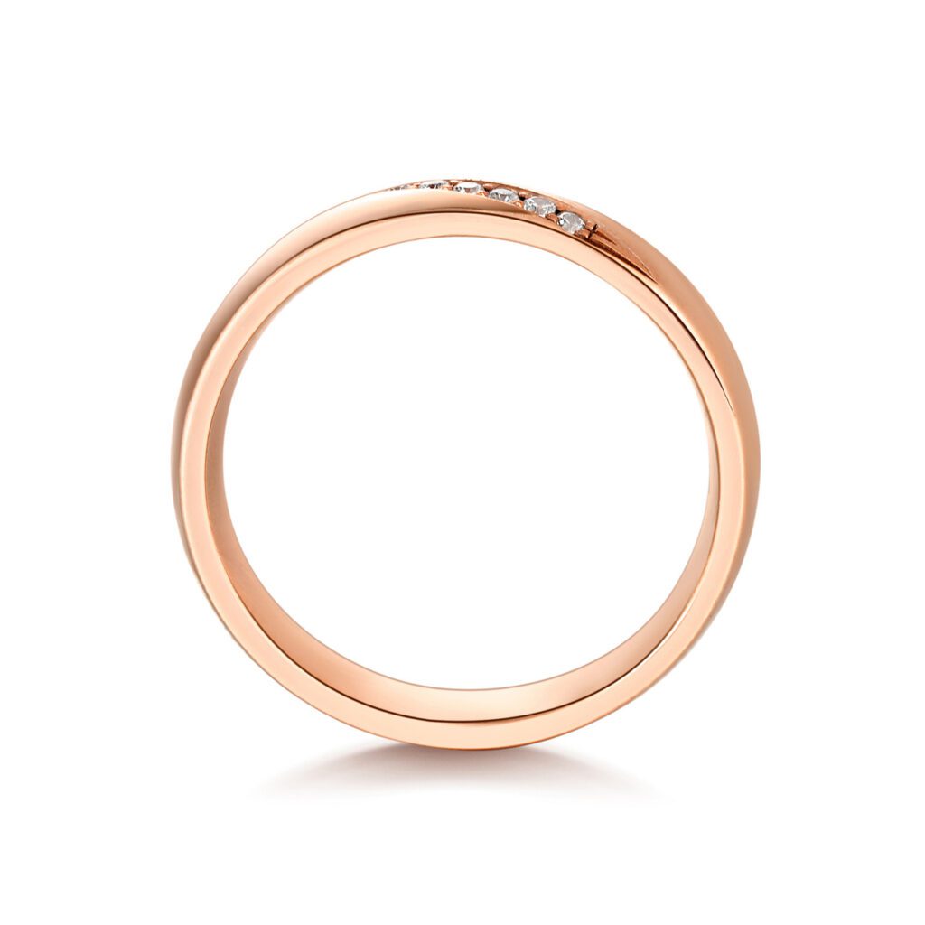 Gwen – Slät ring i 9k Roséguld