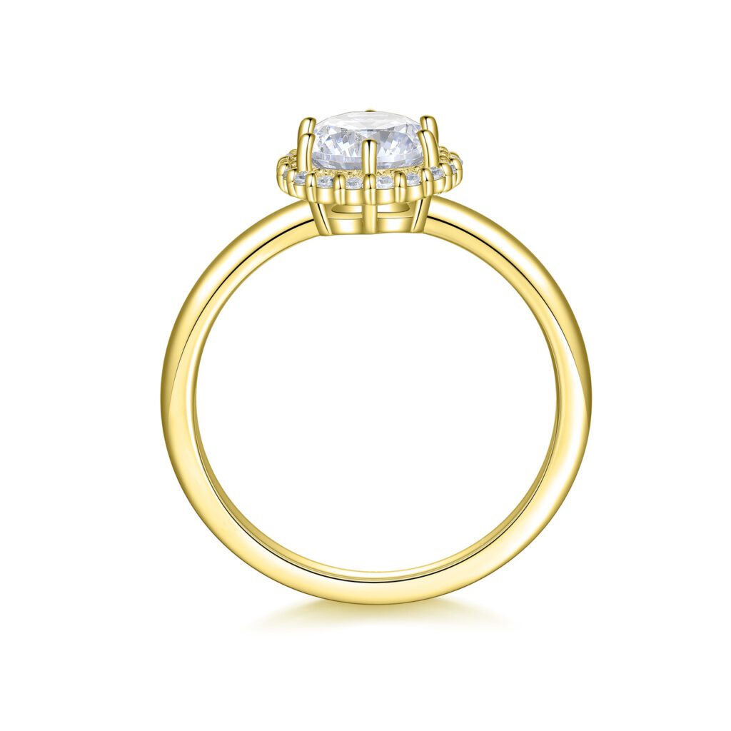 Hadley – Haloring i 18k Gulguld med diamant